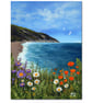 Original Painting "View of the Bay"  7x5" Canvas Board