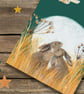 Happy Birthday card -  hares moon illustration -Birthday wishes - Image 4