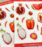 Red Fruits Sticker Sheet - Image 2