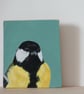 Great Tit - original acrylic painting - Image 2