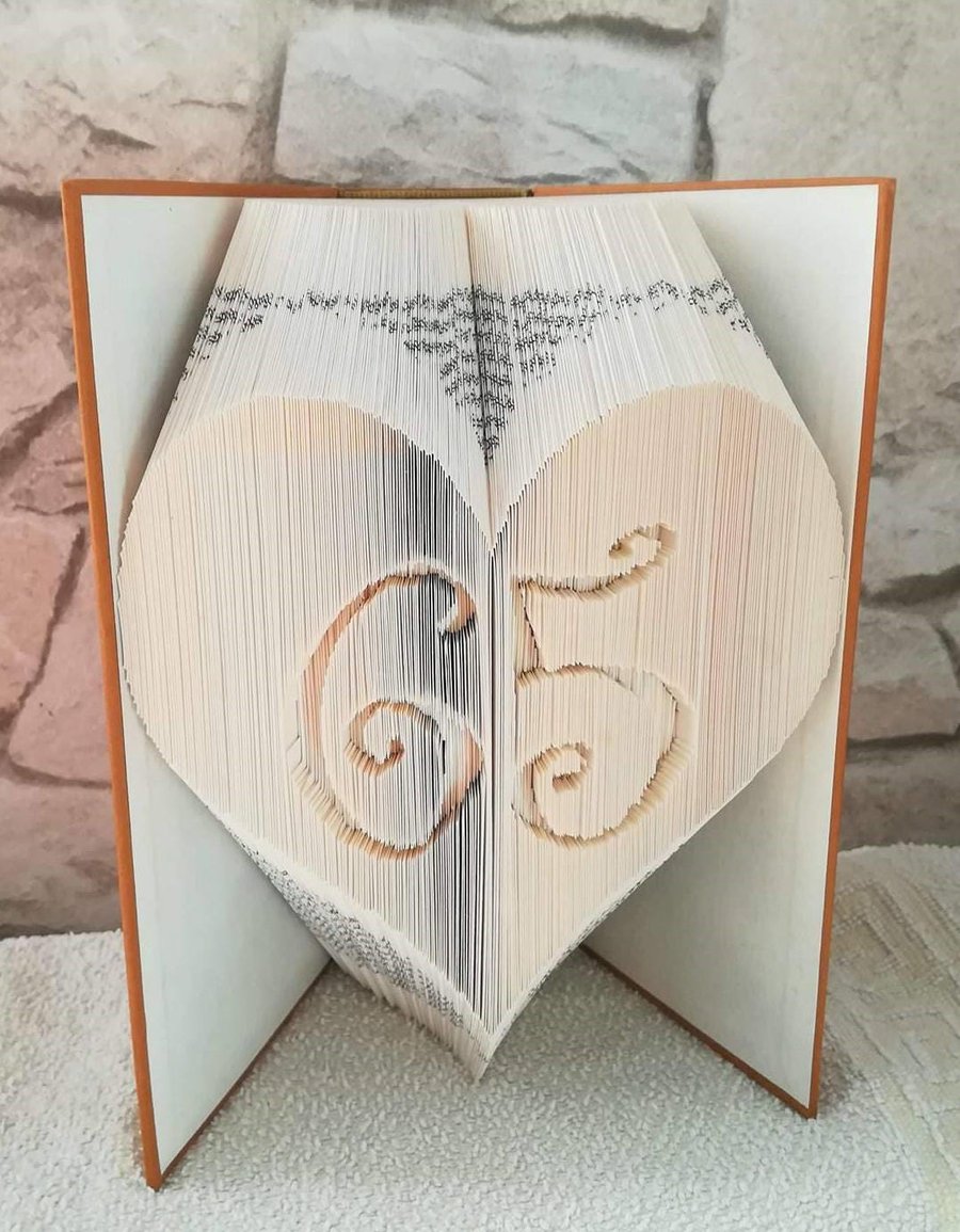 65 in a Heart COMBI Book Folding Pattern - EMAILED PDF PATTERN