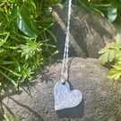 Handmade Sterling Silver 925 Heart Pendant Necklace - Unique Jewellery