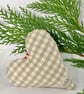 SALE ITEM - CHRISTMAS ROBIN HEART DECORATION - dark grey ribbon - Image 5