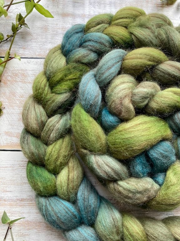 Polwarth, BFL & alpaca fibre 100g Midwinter