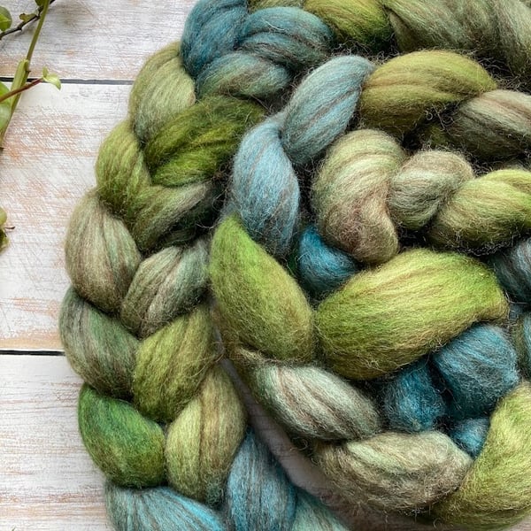 Polwarth, BFL & alpaca fibre 100g Midwinter