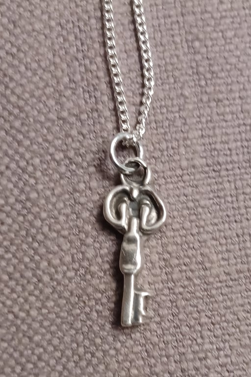 Old Fashioned Silver Key pendant