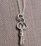 Old Fashioned Silver Key pendant - Image 1