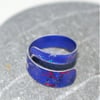 Purple twist ring