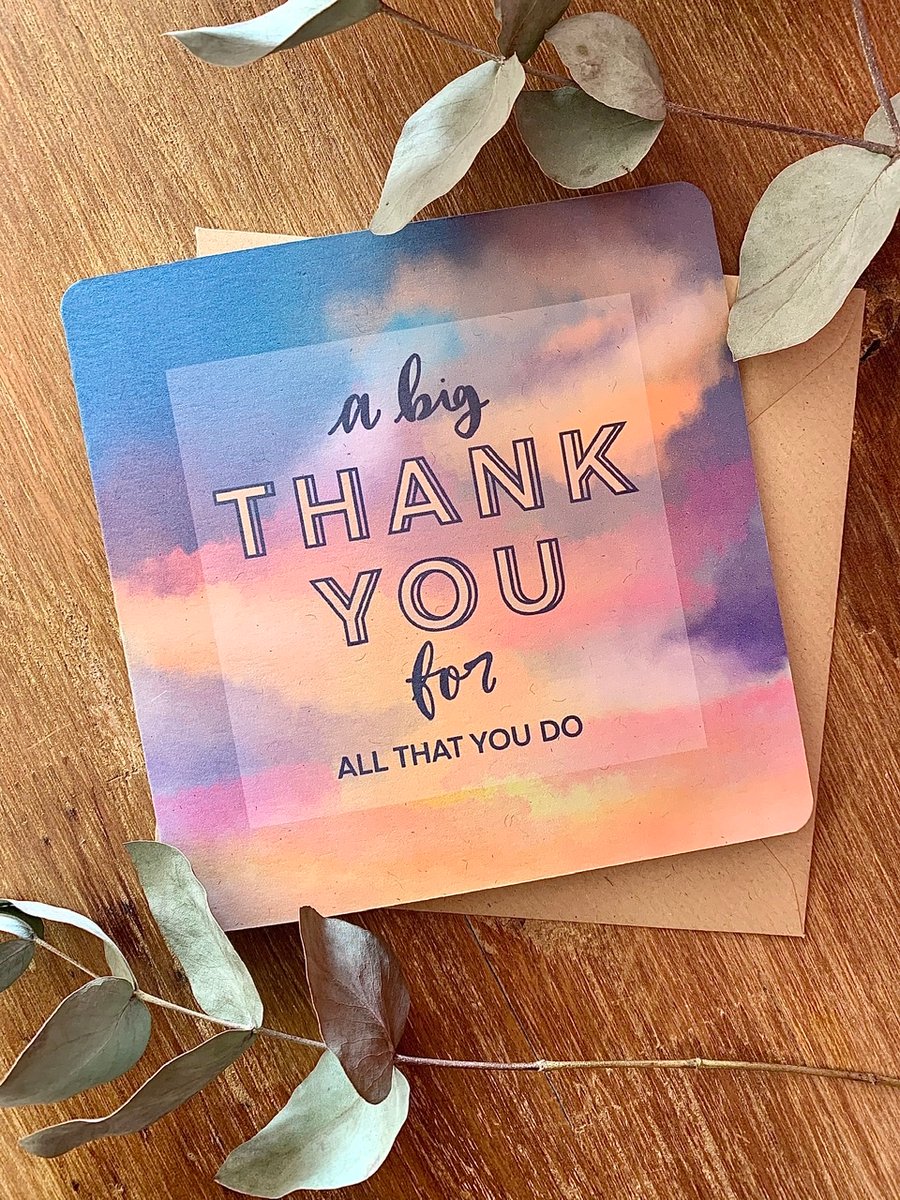 “A big Thank You for all that you do” Greetings Card