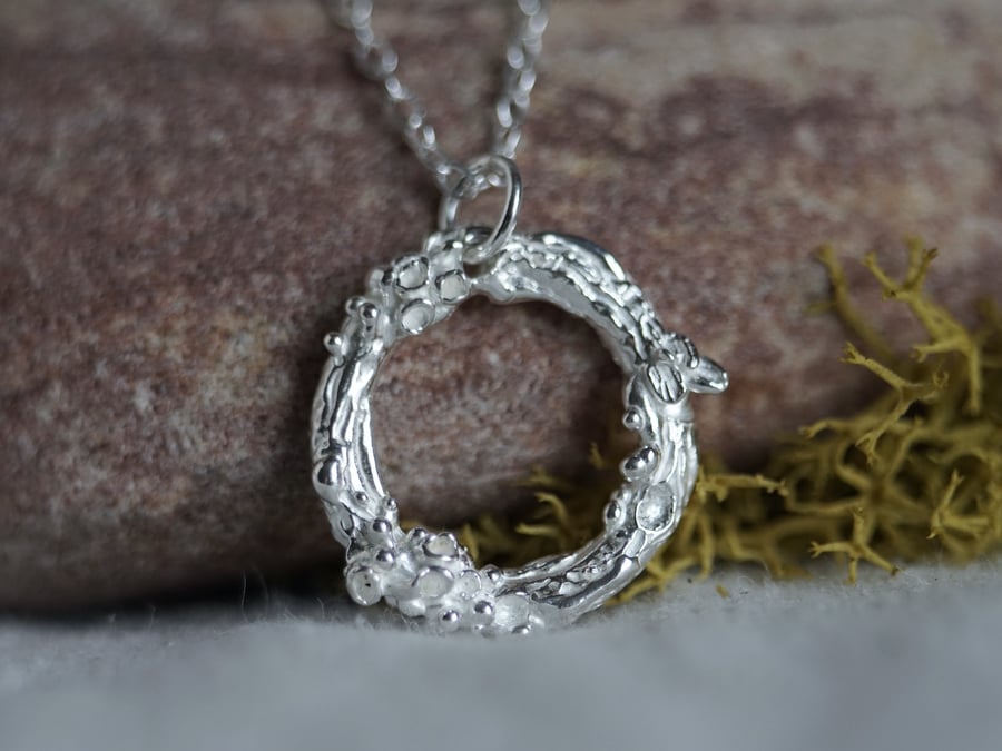 Ancient Oak Circle Wreath Necklace