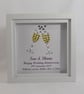 Toasting Champagne Wedding Anniversary Gift Frame - Custom Keepsake