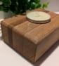 Recycled Oak and Mahogany tea light holder - Image 2