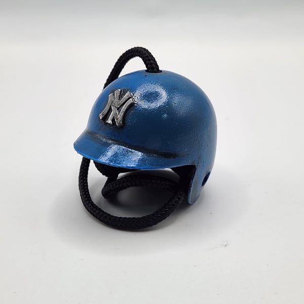 3D Printed Baseball Helmet Rear View Mirror Charm Hand-Painted Car Interior Deco