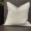 Olive Green, Traditional Ticking, Cushion Cover 16” x 16”