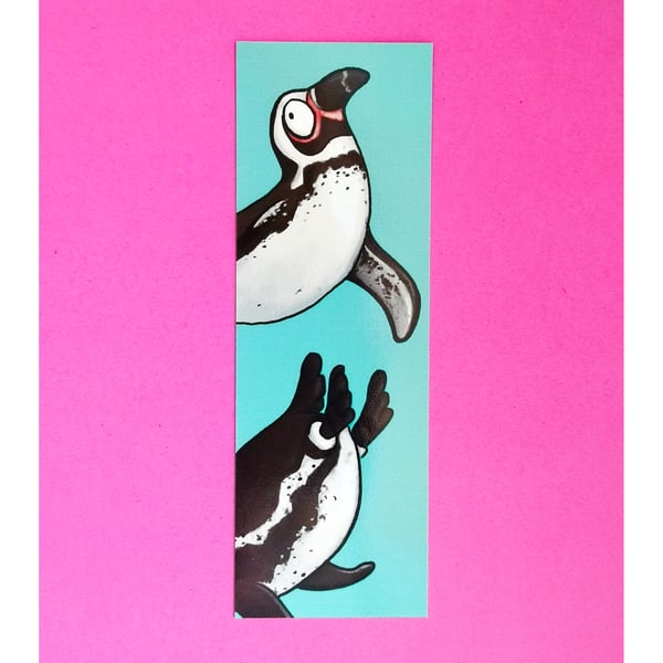 Humboldt penguin bookmark 