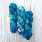 Sea Breeze 100g Hand dyed Sock Yarn (4Ply) 