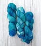 Sea Breeze 100g Hand dyed Sock Yarn (4Ply) 