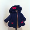 Reserved for Alison - Doll's hat and coat