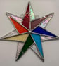 Stained glass 7-point rainbow star - Image 6