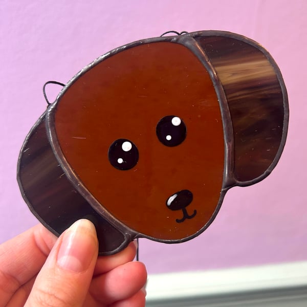 Stained Glass Sausage Dog