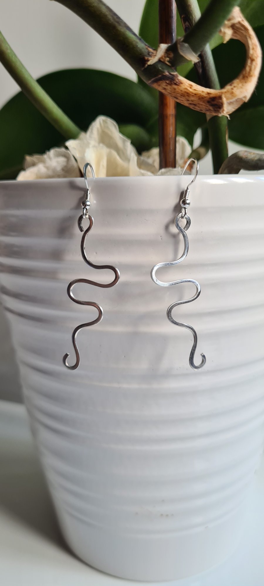 925 Silver Changable Dangle Earrings Gift Handmade Jewellery Jewelry Jewelery