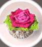 Handmade Crochet Flower Coasters Set of 6 with Basket - Image 9