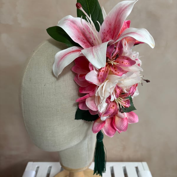 Large Tiki Tropical Style Hair Flower