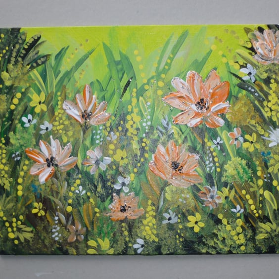 acrylic  floral art painting ( ref FA 407 M1 )