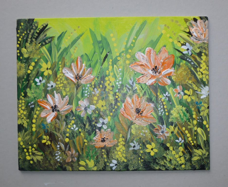 acrylic  floral art painting ( ref FA 407 M1 )