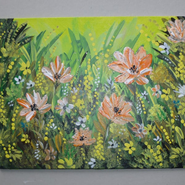 acrylic  floral art painting ( ref FA 407 M1 )