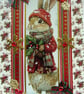 Hand Crafted Decoupage Chistmas Card - Happy Christmas (3213) Cute Bunny Rabbit