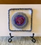 Merino Wool Felted Brooch on Christmas card - Image 1