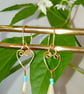 Heart Shaped Dangle Earring - Image 1