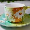 Daisy tea cup and saucer