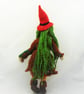 Woodland Folk Doll, Felted Wise Woman, Forest Woman Figurine - Image 3