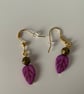 Multicoloured Leaf Bracelet and Earring set - Image 2