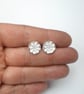 Silver Snowflake Earrings - Image 4