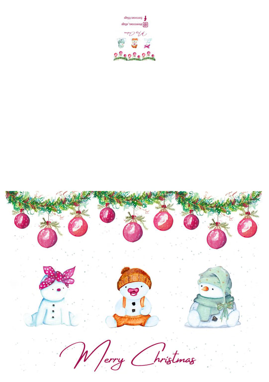 Eversnows Village Christmas Card – Original Snow Babies Design
