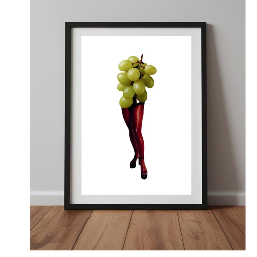 A4 Art print - grapes