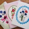Vintage Collection, pack of 3 greeting cards. Cottagecore Garden 