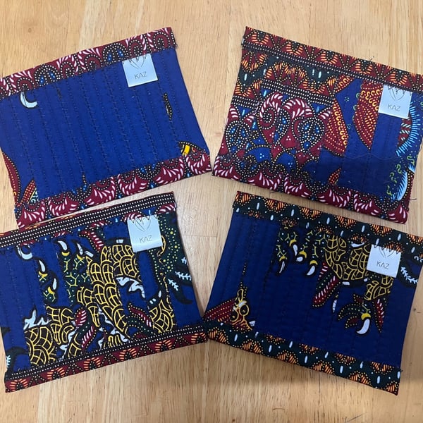 Jelly Roll Coasters - African Print