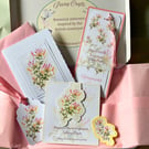 Honeysuckle June Birth Flower Mini Gift Set, Botanical Stationery Gift