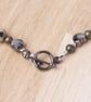 Dalmatian Jasper gemstone and heart beaded bracelet - Image 5