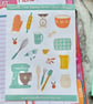Love Baking Sticker Sheet, Cute Stationery - Image 3