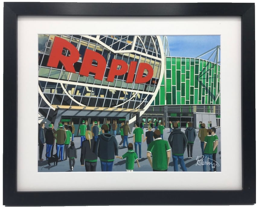Rapid Vienna, Allianz Stadion. High Quality Framed Art Print
