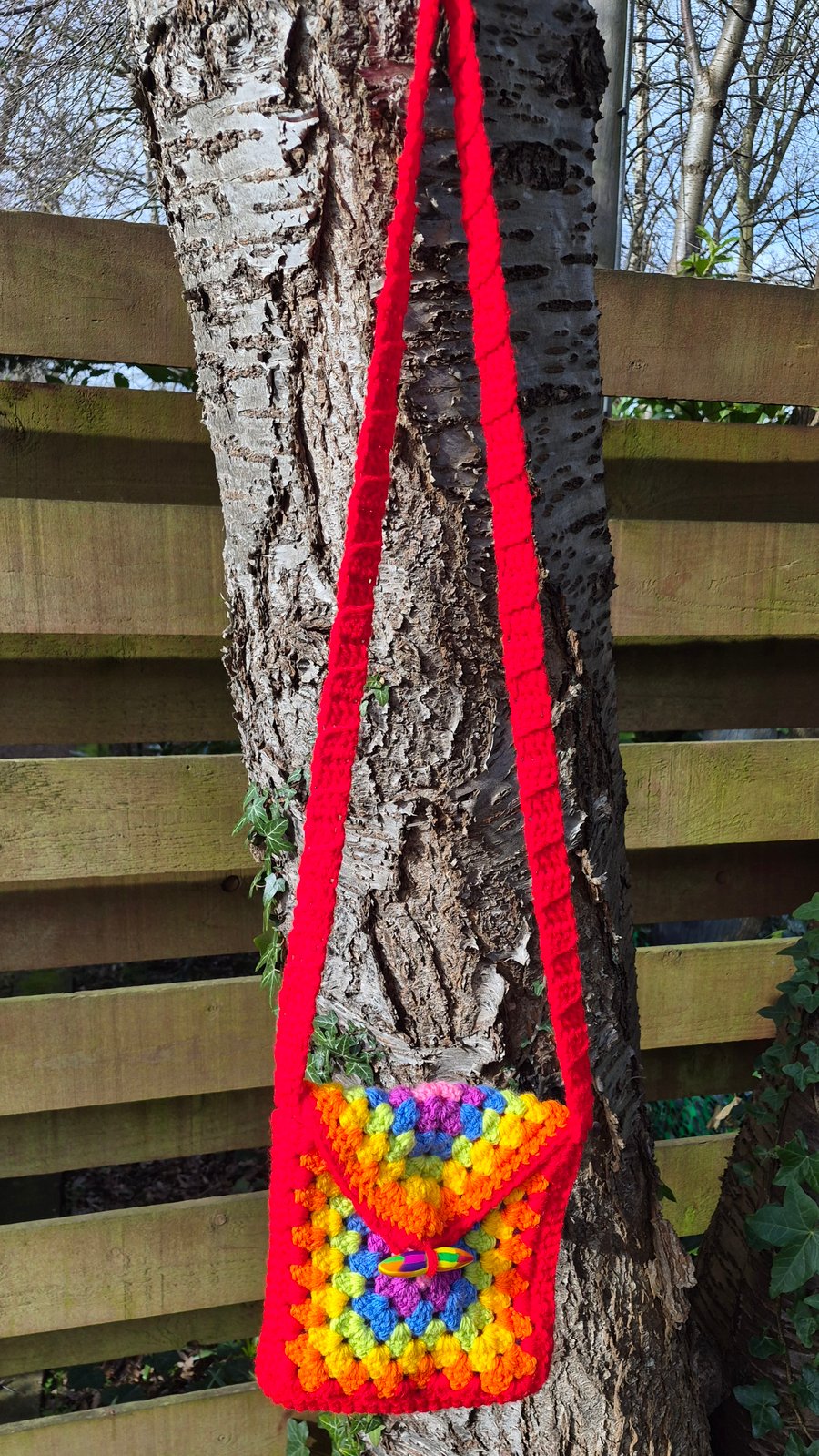 Crochet Rainbow Bag