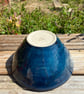 Handmade Dark Blue Stoneware Bowl - Image 4