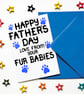 Fathers Day Card From Fur Babies, Dogs, Cats, Rabbits For Furbabies' Daddy  - Image 2