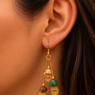 Hand made drop earrings