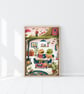 Frog and Toad Art Print - Signed A4 Print - Image 3